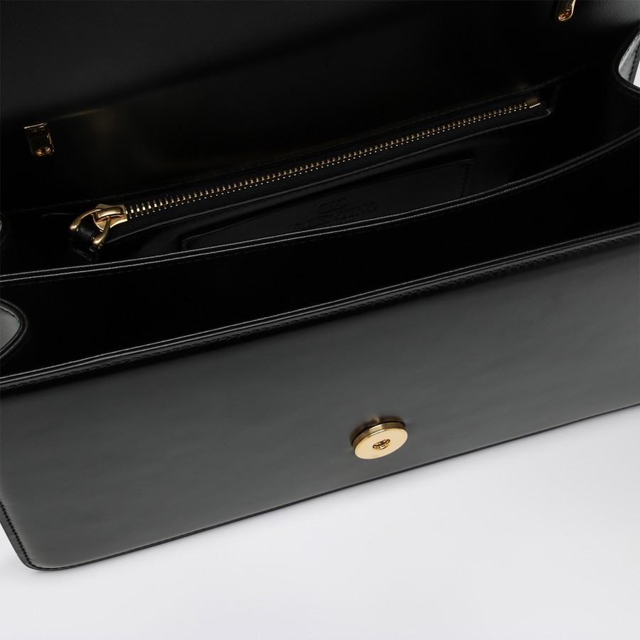 Valentino Garavani Vain bag in black glossy calfskin