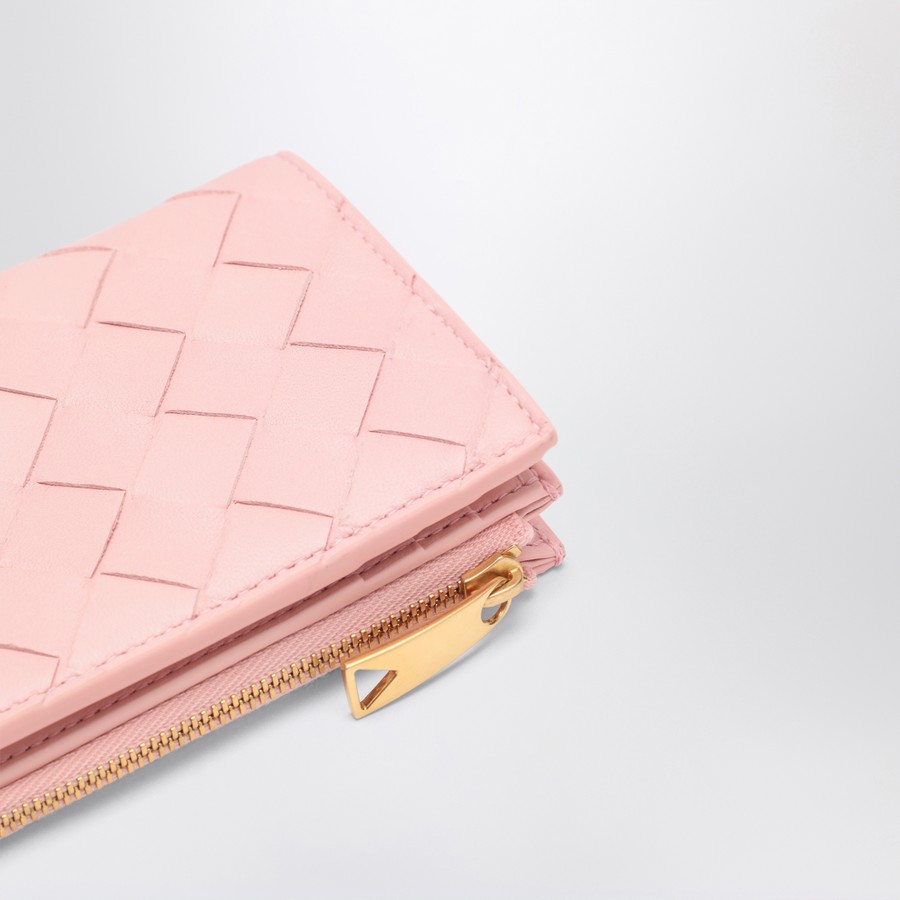 [新品] Bottega Veneta Coin Purse Wallet Bottega Veneta Intrecciato Trifold Folding Wallet with Coin