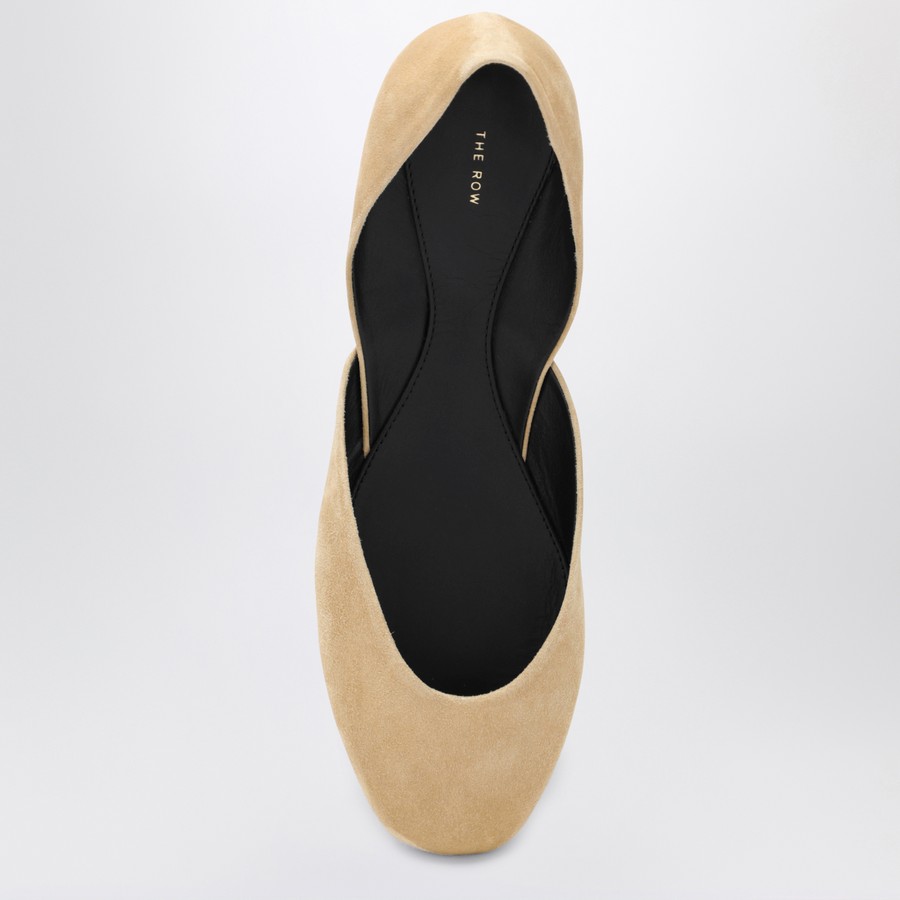 The Row Gemma Ballet Slipper beige suede | TheDoubleF