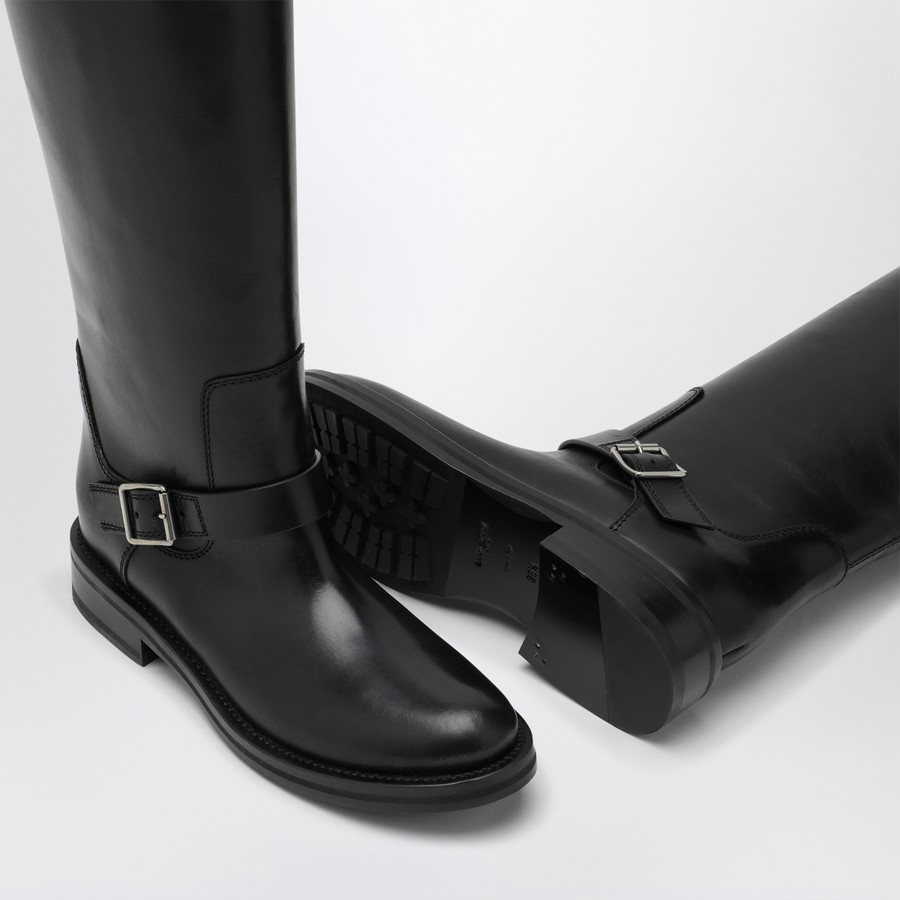 saint laurent motorcycle boots