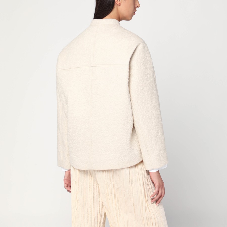 ジャケット MKDT Studio Jacket in boiled wool ecru MKDT Studio Jacket in boiled wool écru | TheDoubleF