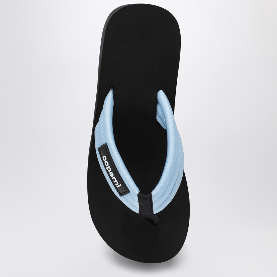 サンダル・ミュール Coperni Black Light Blue Wedge Sandal With Logo Coperni Black/light blue wedge sandal with logo | TheDoubleF