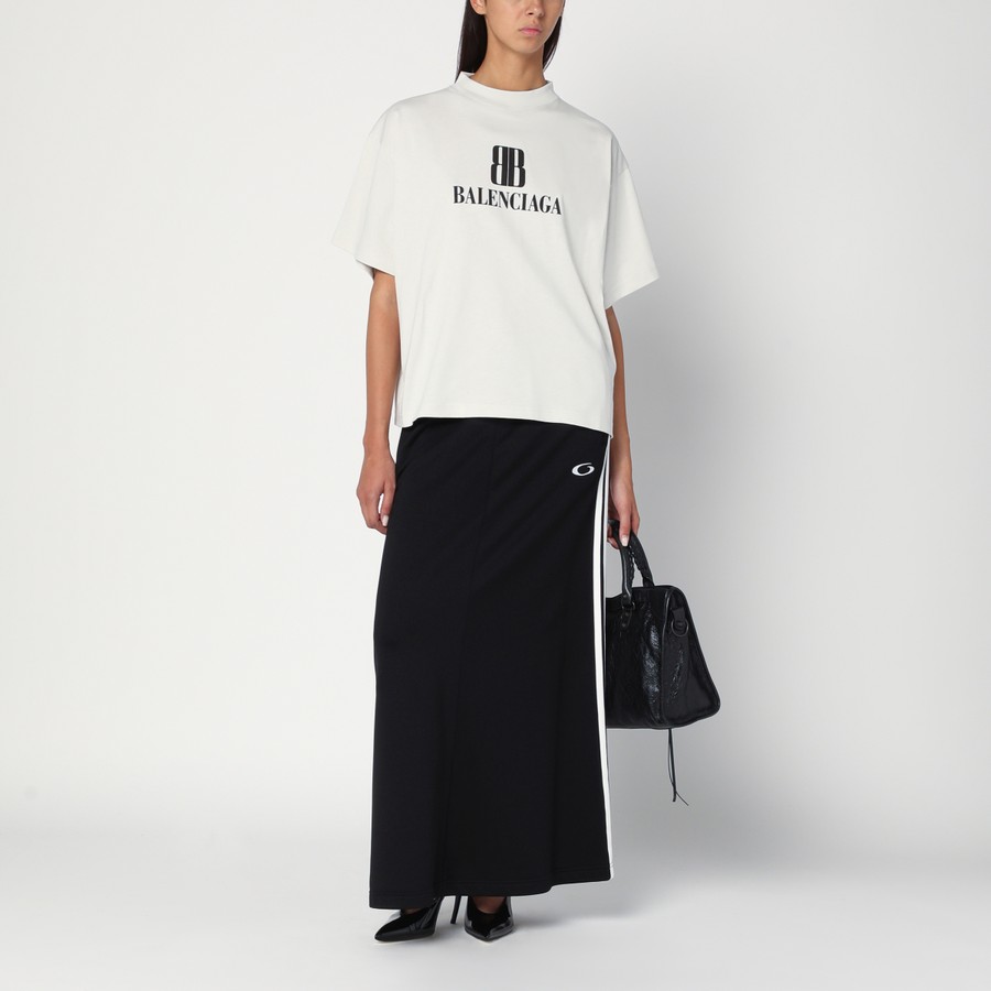 Balenciaga White Nano BB Medium Fit T-shirt | TheDoubleF