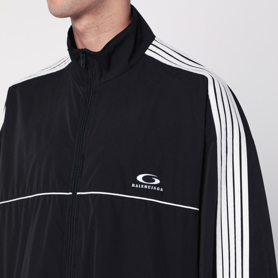 Balenciaga Black tracksuit jacket in technical fabric