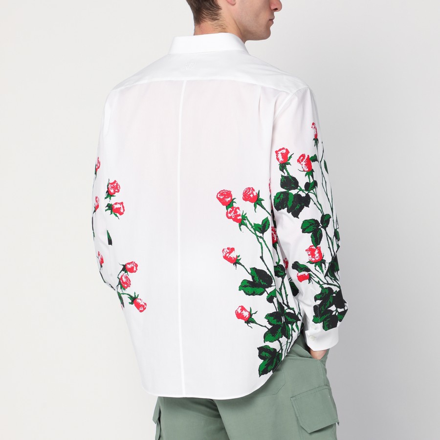 Loewe White shirt with floral pattern | TheDoubleF