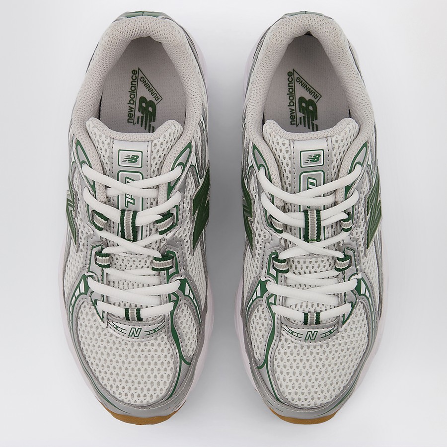 New Balance Sneaker 740 Bungee Silver Metalic/ Dark Alpine Green