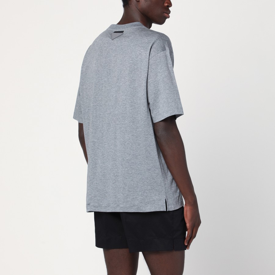 Prada Slate grey cotton T-shirt | TheDoubleF