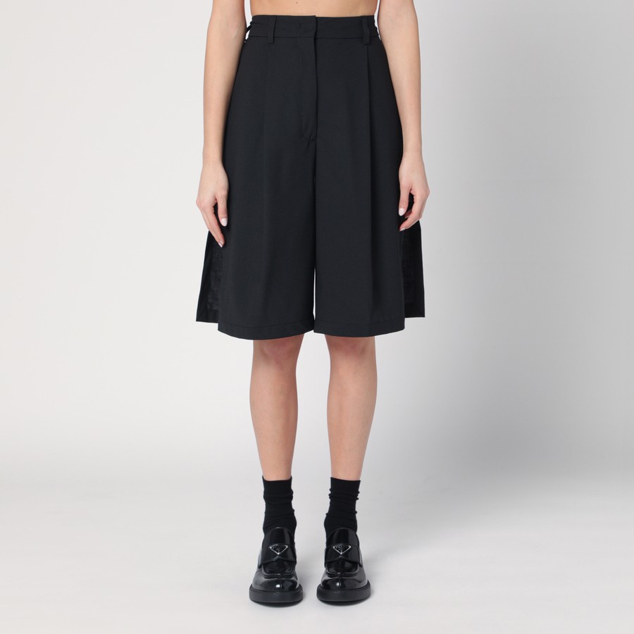 ショートパンツ TheLatest Wide black Brenda Bermuda shorts TheLatest Wide black Brenda Bermuda shorts | TheDoubleF