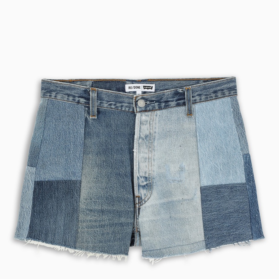 Patch work shorts clearance