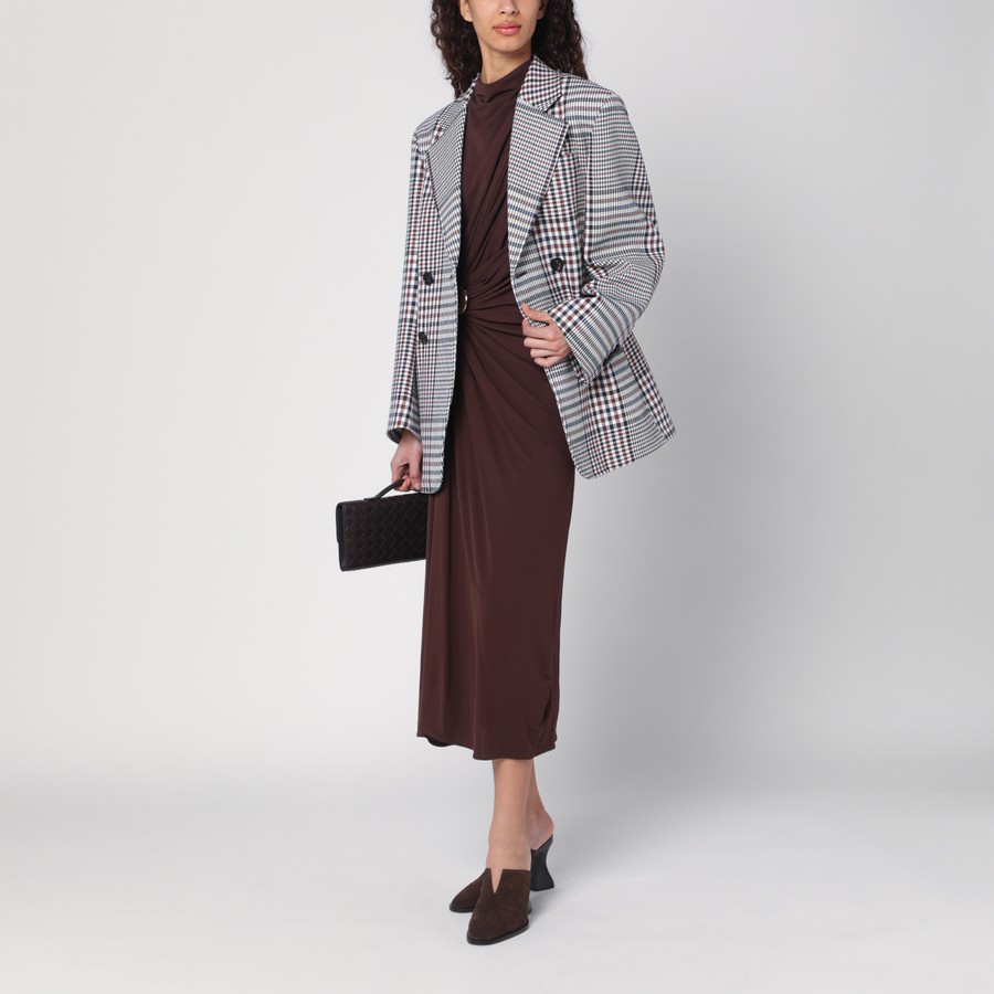 Bottega Veneta Double-breasted checkered jacket in