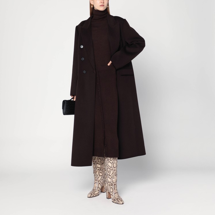 コート Stella Mccartney Double-Breasted Plum Wool Coat Stella McCartney Double-breasted plum wool coat | TheDoubleF