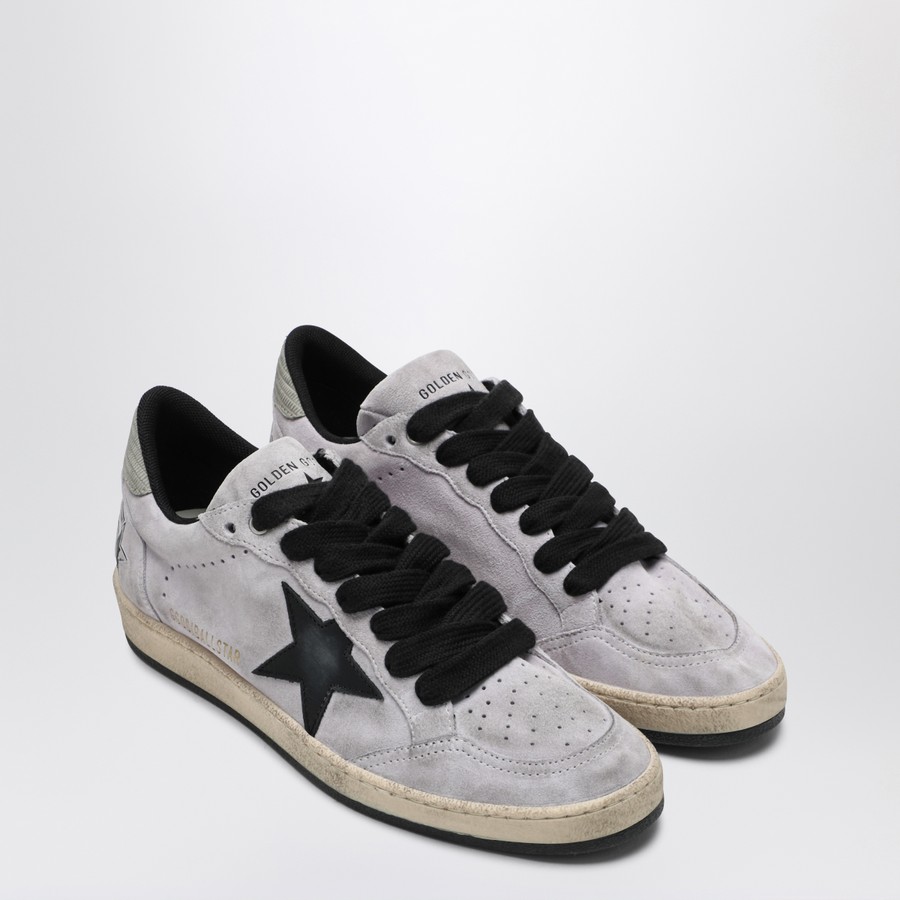 Golden Goose Lilac/black/grey Ballstar sneakers | TheDoubleF