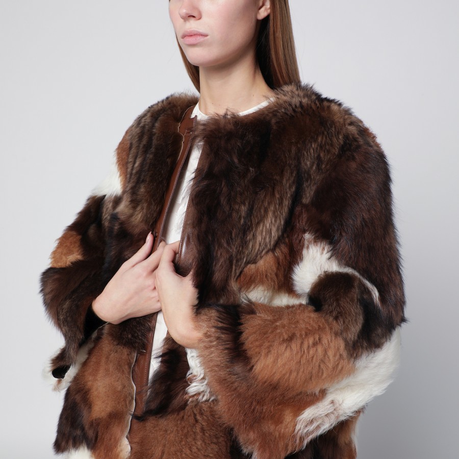 Prada Patchwork shearling coat | TheDoubleF