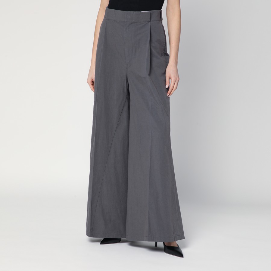 パンツ MAISON MARGIELA CHARCOAL GREY PLEATED TROUSERS Maison Margiela Charcoal grey pleated trousers | TheDoubleF