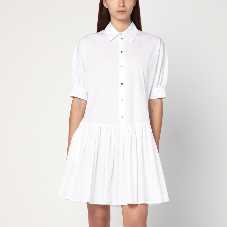 ワンピース MAX MARA STUDIO SHORT WHITE COTTON SHIRT DRESS Max Mara Studio Short white cotton shirt dress | TheDoubleF