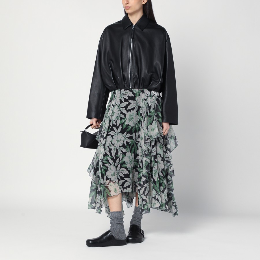 Loewe Floral print skirt in silk | TheDoubleF