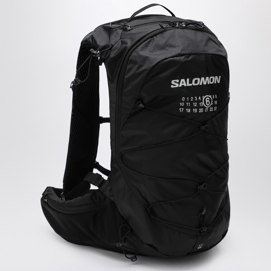 MM6 X Salomon Black nylon XT 15 backpack with logo | TheDoubleF