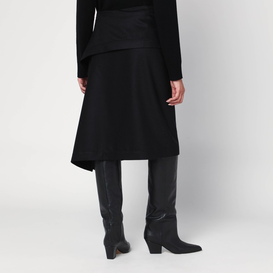 【関税&送料込】Ferragamo Asymmetric Black Skirt With Basque Ferragamo Asymmetric black skirt with basque | TheDoubleF