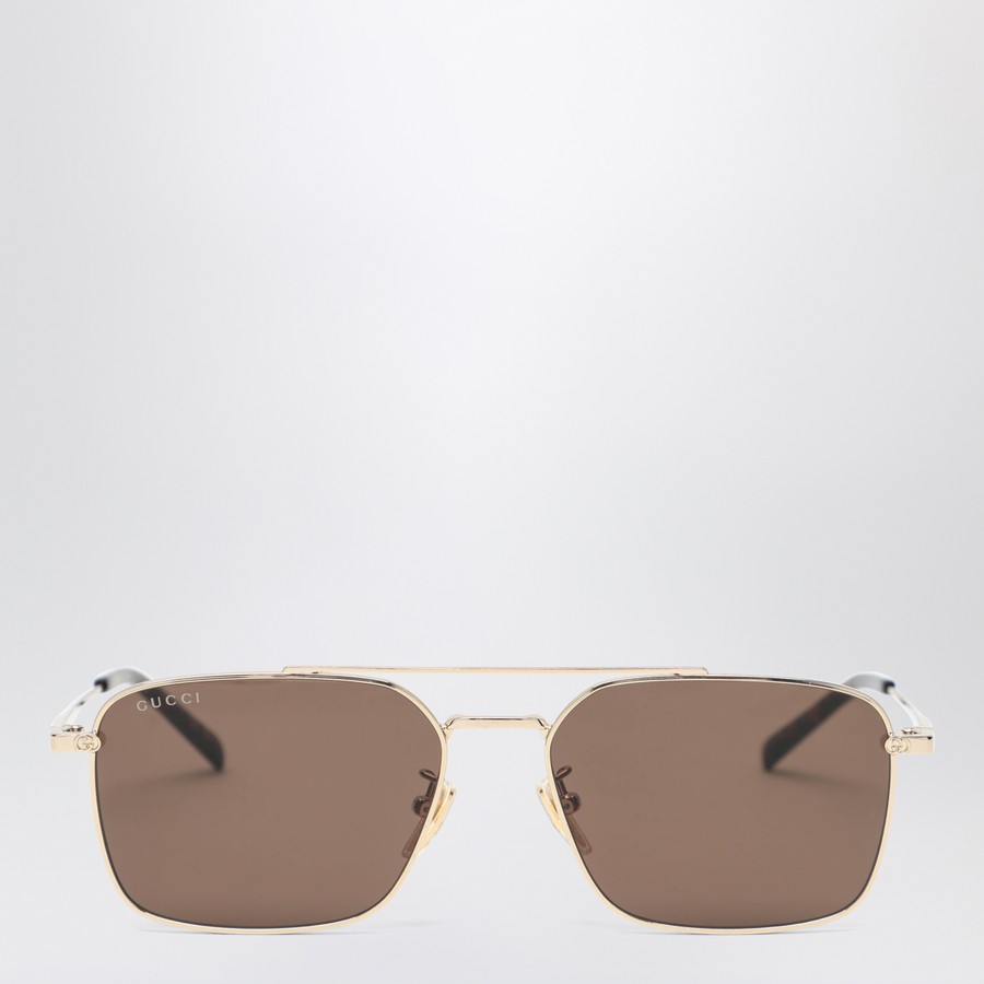 サングラス GUCCI RUTHENIUM COLORED SUNGLASSES WITH BRIDGE GUCCI Ruthenium colored sunglasses with bridge | TheDoubleF