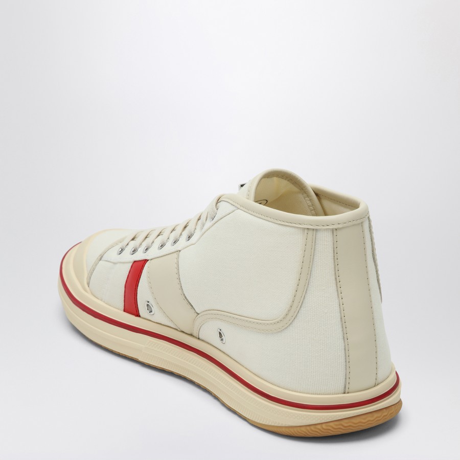 Bottega Veneta Eliot Sneakers in Ivory/Red | TheDoubleF