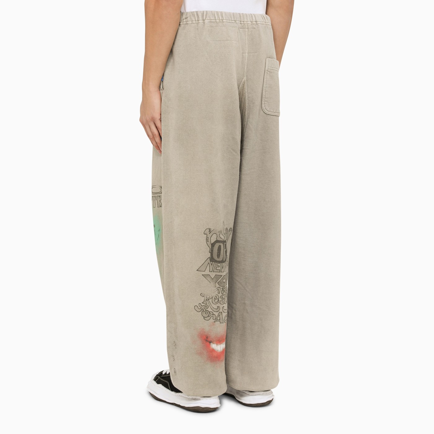 Maison MIHARA YASUHIRO Beige jogging trousers with prints | TheDoubleF