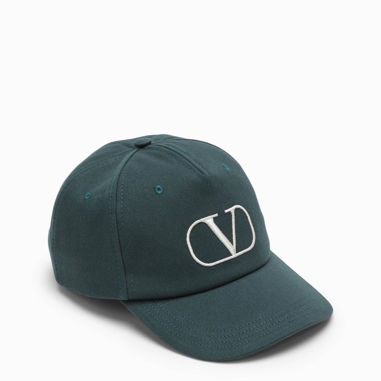 Black VLogo nylon cap