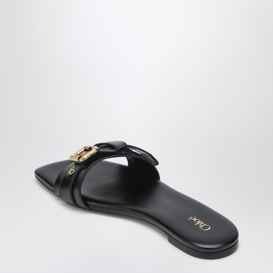 【関税&送料込】Chloe Black Low Heel Shoes In Leather Chloé Black low heel shoes in leather | TheDoubleF