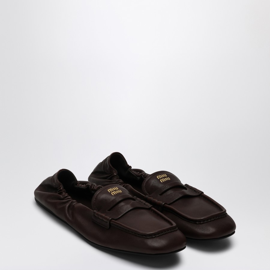 Miu Miu Ruches Loafers colour Radica in nappa | TheDoubleF