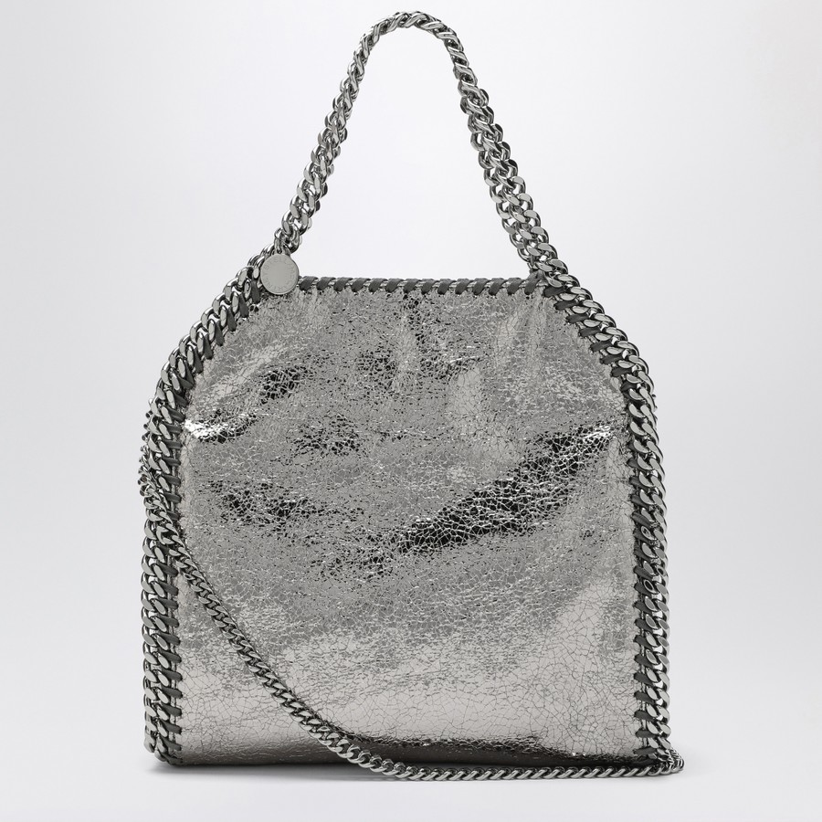 Stella McCartney FALABELLA MINI 2WAYバッグ♪ L.GREY Stella McCartney Falabella mini metallic Steel Grey bag