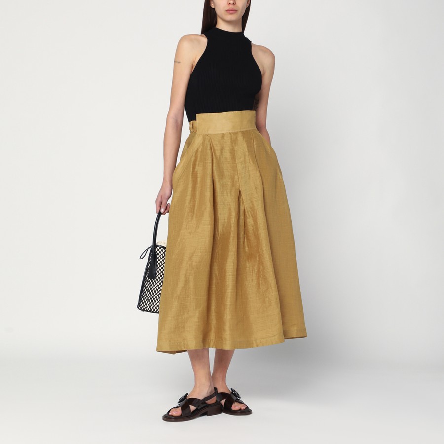 スカート MKDT Studio Nova pleated skirt in ramie MKDT Studio Nova pleated skirt in ramie | TheDoubleF