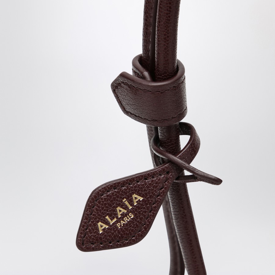 Alaïa Le Teckel small bag dark red bi-material | TheDoubleF