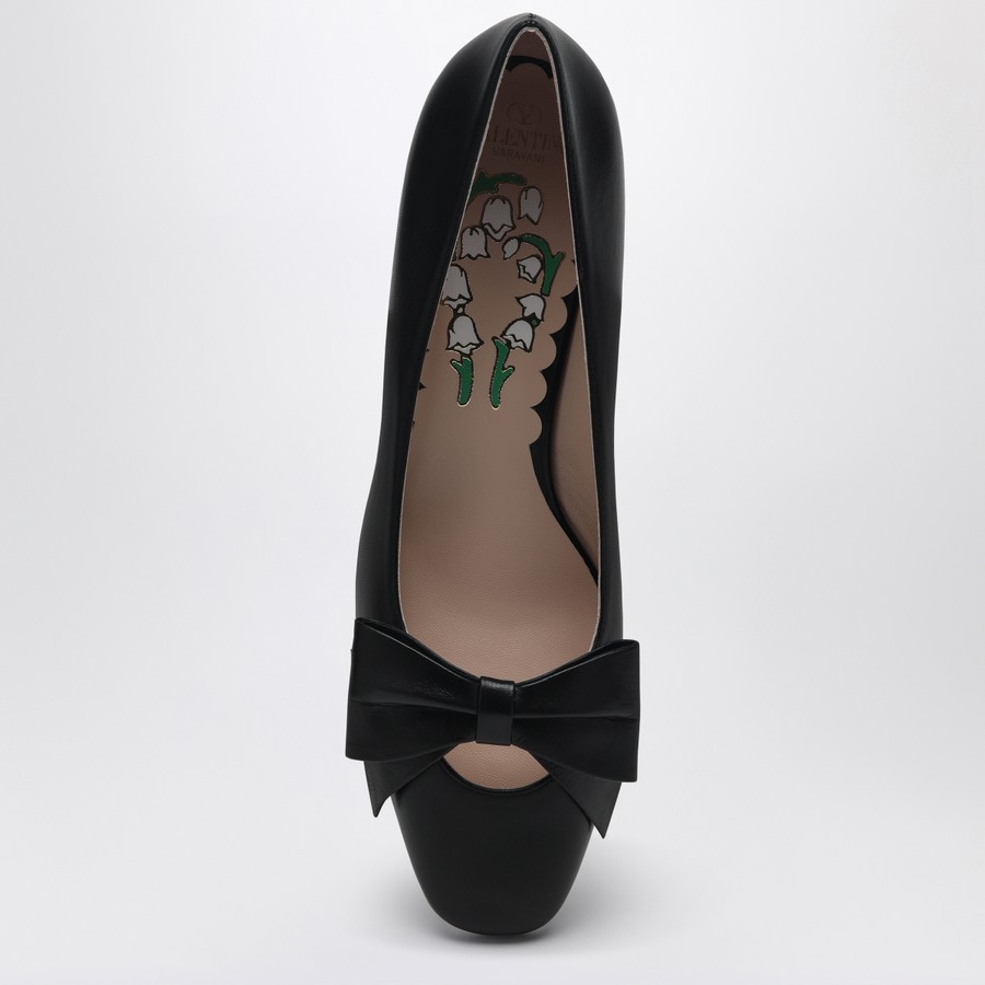 【関税&送料込】Valentino Garavani Decollete Bowow Bowow Décolleté In Printed Calfskin 45mm for Woman in Hot