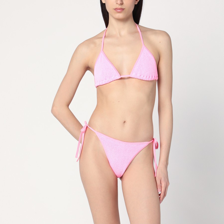 水着・ビーチグッズその他 Hunza G Gina triangle bikini set in pink Hunza G Gina triangle bikini set in pink | TheDoubleF