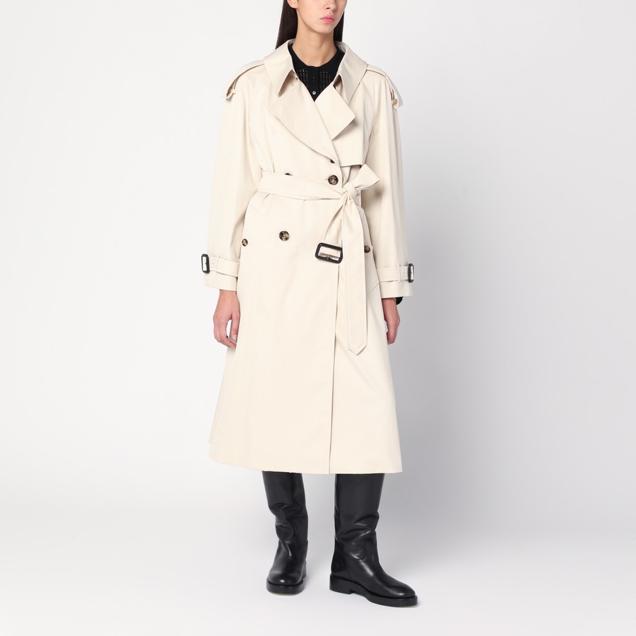 Burberry Light beige cotton Fitzrovia trench coat TheDoubleF