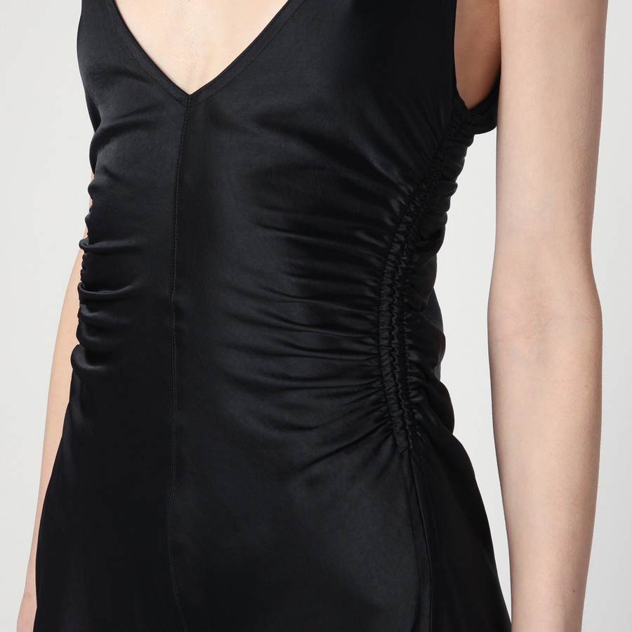 ワンピース Sportmax Long Black Dress In Satin Sportmax Long black dress in satin | TheDoubleF