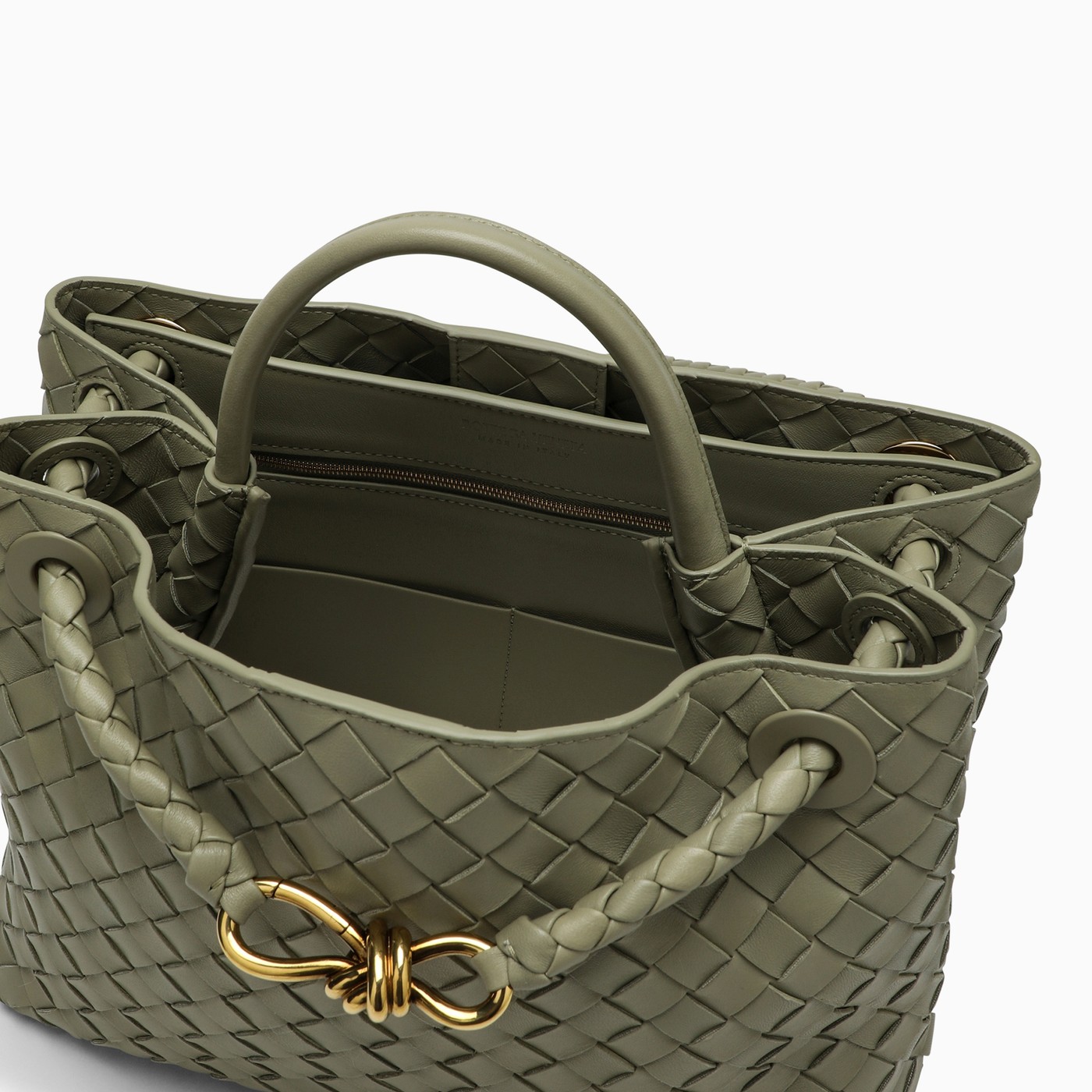 Bottega Veneta Andiamo travertine medium bag TheDoubleF