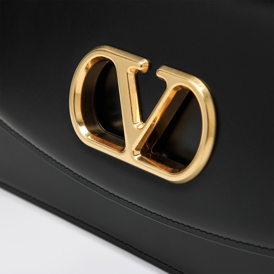 Valentino Garavani Vain bag in black glossy calfskin