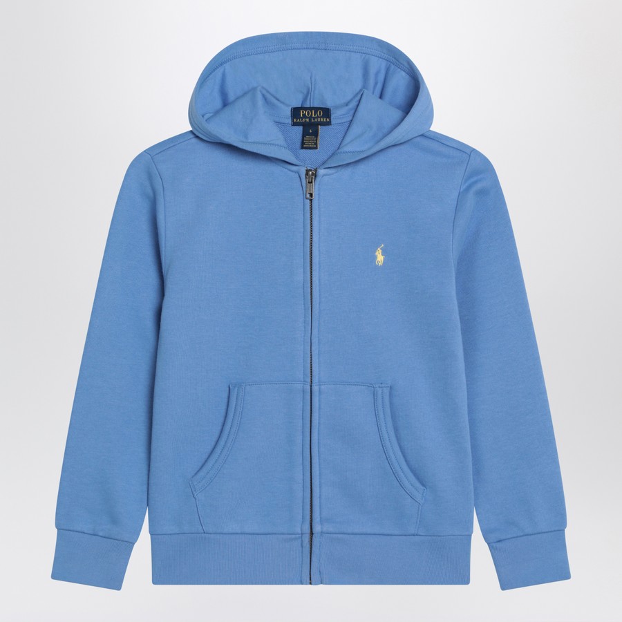 Polo Ralph Lauren Light blue zip-up sweatshirt in cotton