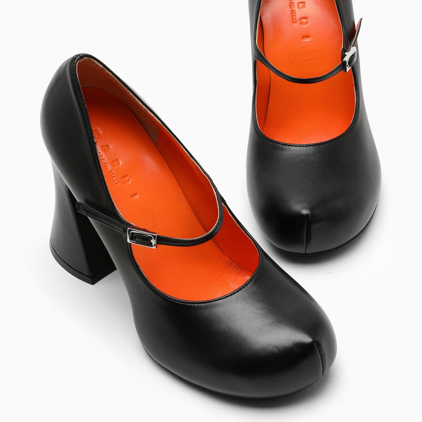 Marni Smooth black leather Mary Janes TheDoubleF