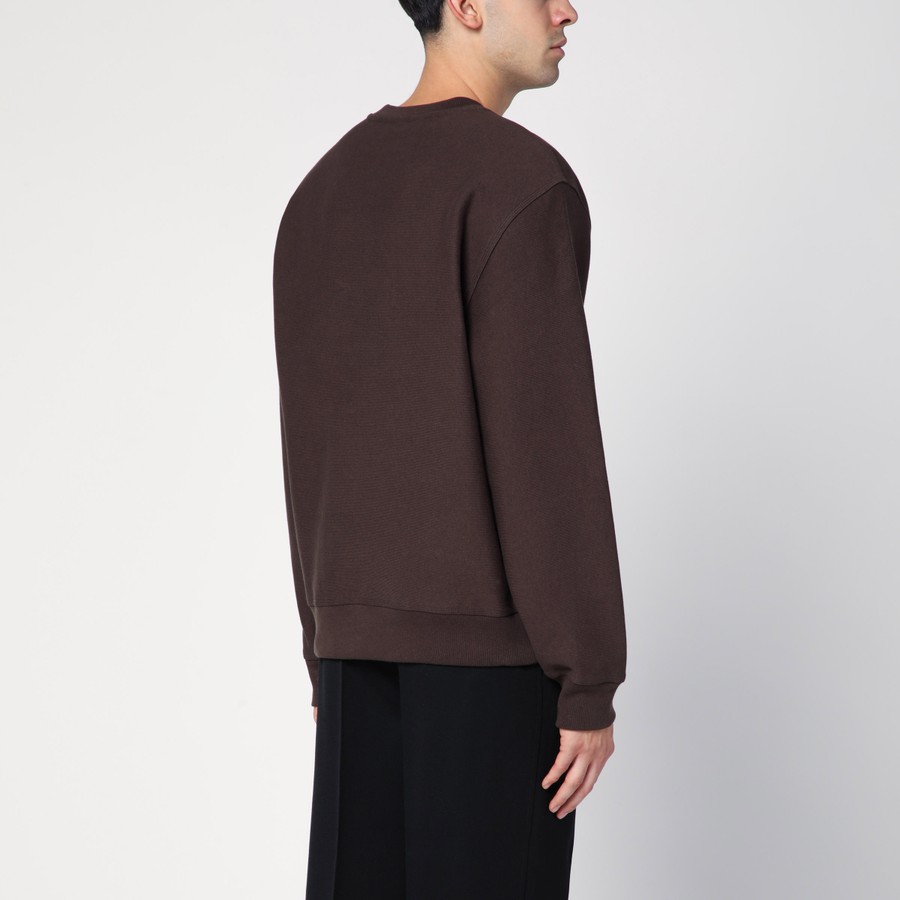 Burberry Brown crewneck sweatshirt with logo | TheDoubleF