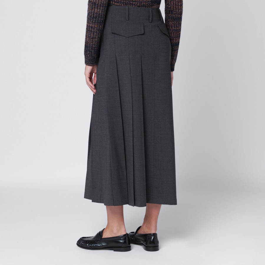 Grey wool wrap skirt TheDoubleF