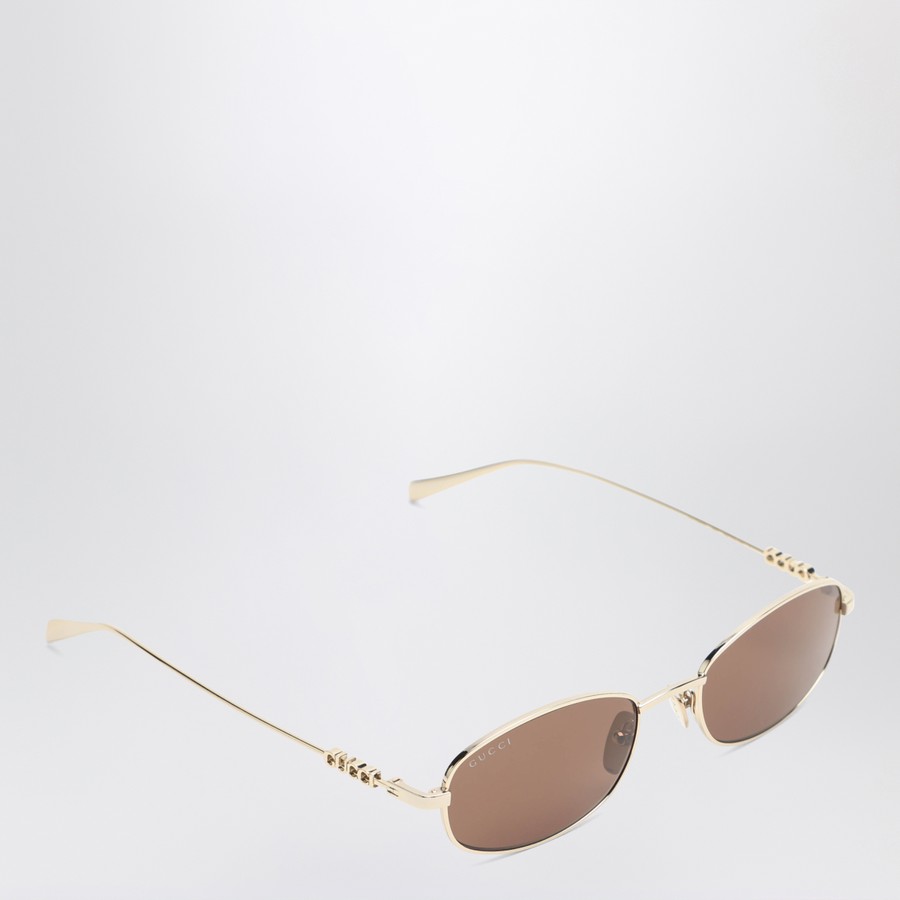 サングラス GUCCI Oval gold/brown sunglasses GUCCI Oval gold/brown sunglasses | TheDoubleF