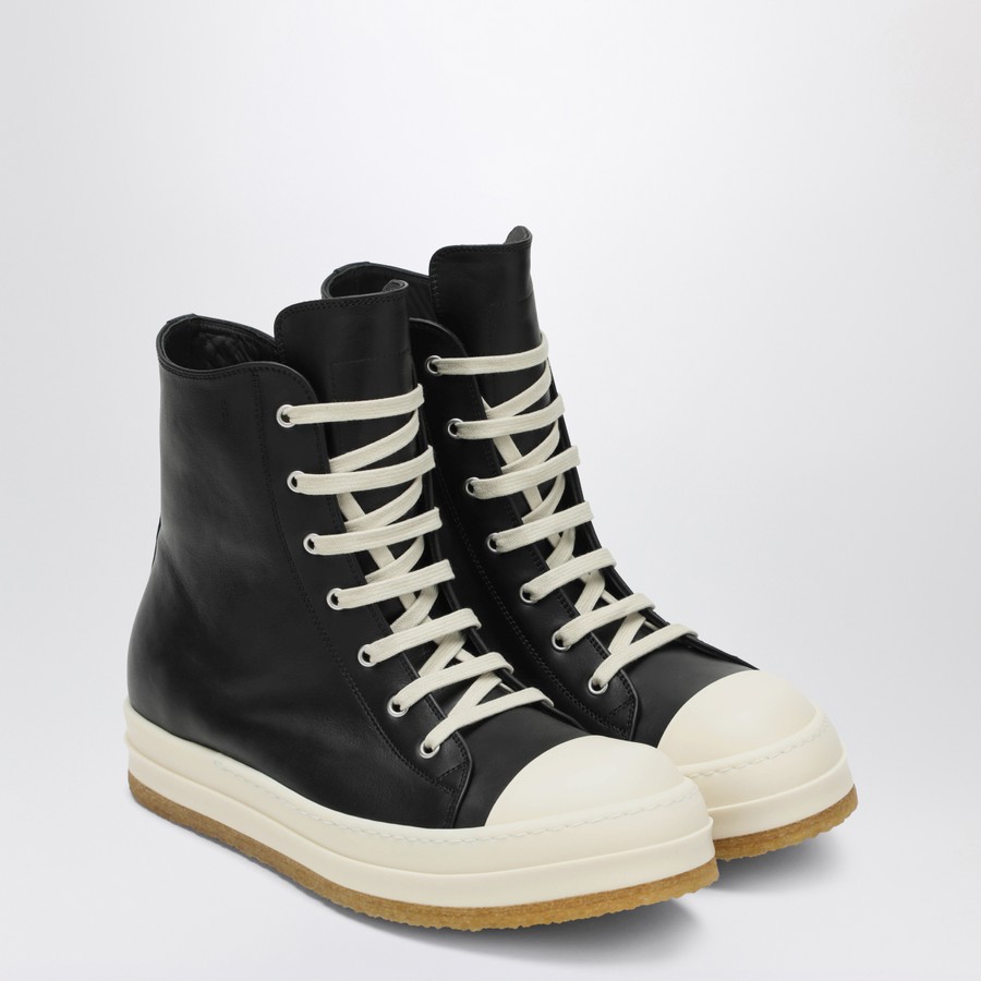 スニーカー RICK OWENS Rick Owens Creep Sneakers (RU02E1802 LCO 911) Rick Owens Black/milk white Creep sneakers | TheDoubleF