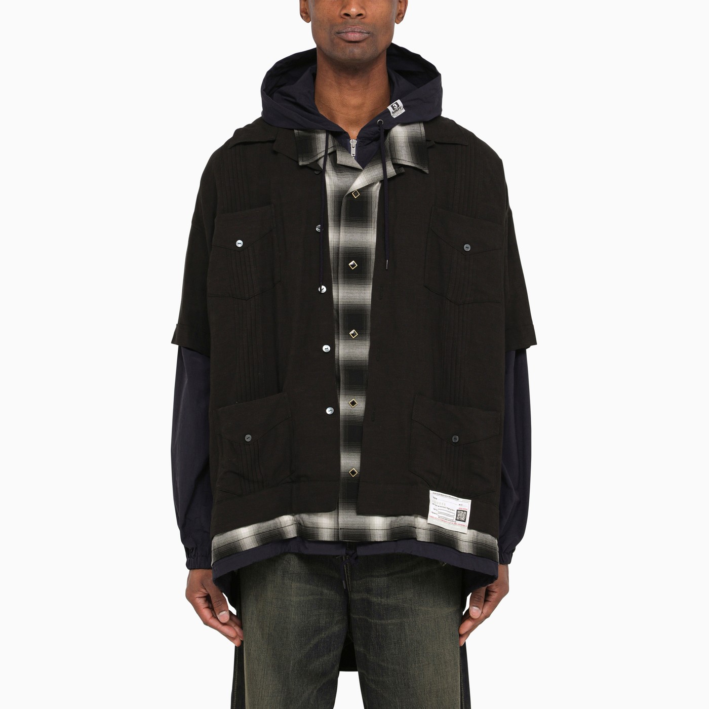 Maison MIHARA YASUHIRO Threelayer hooded shirt TheDoubleF