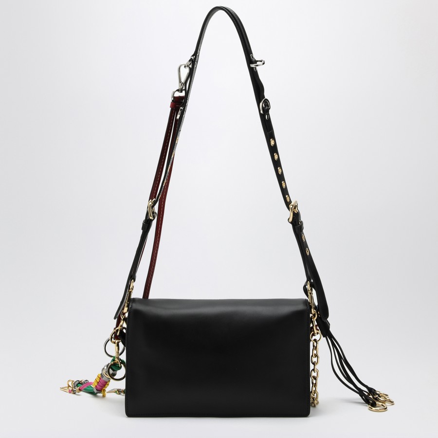 Prada Borsa a spalla Prada Soft Sound small in pelle nera