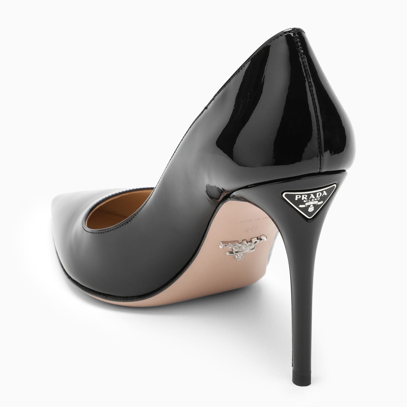 Prada Pointed black patent leather pumps TheDoubleF