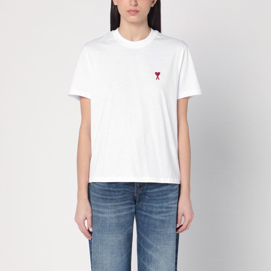 Ami Paris Ami De Coeur white t-shirt | TheDoubleF
