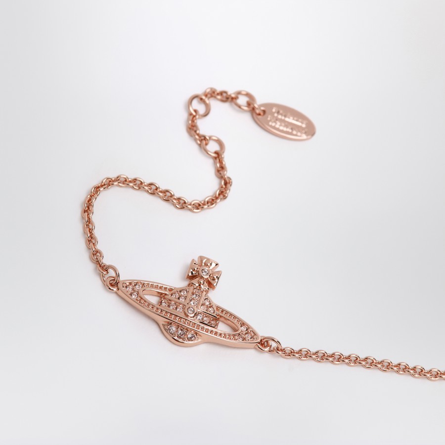 Vivienne Westwood Mini Bas Relief Chain Bracelet in rose