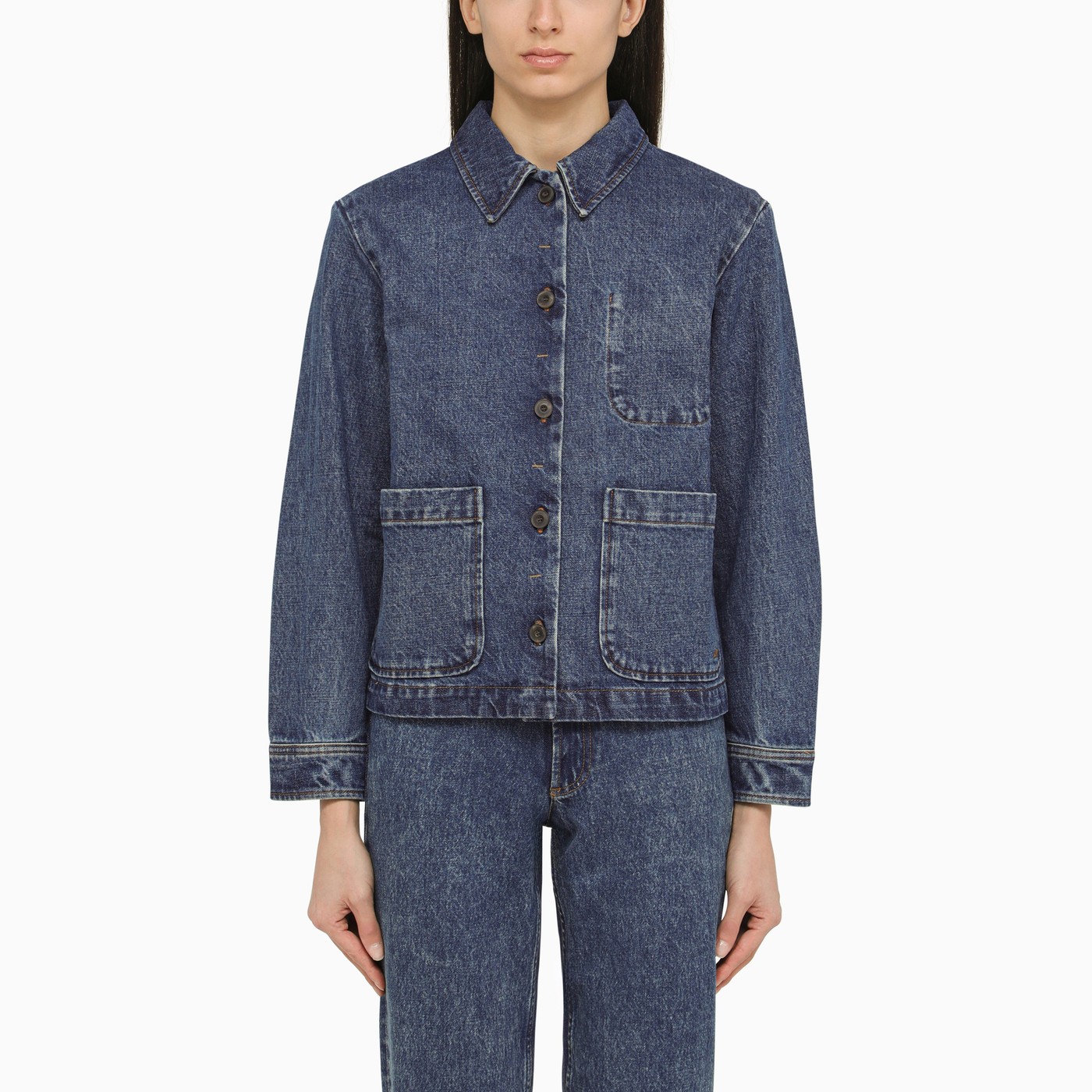 A.P.C. Denim washed indigo jacket TheDoubleF