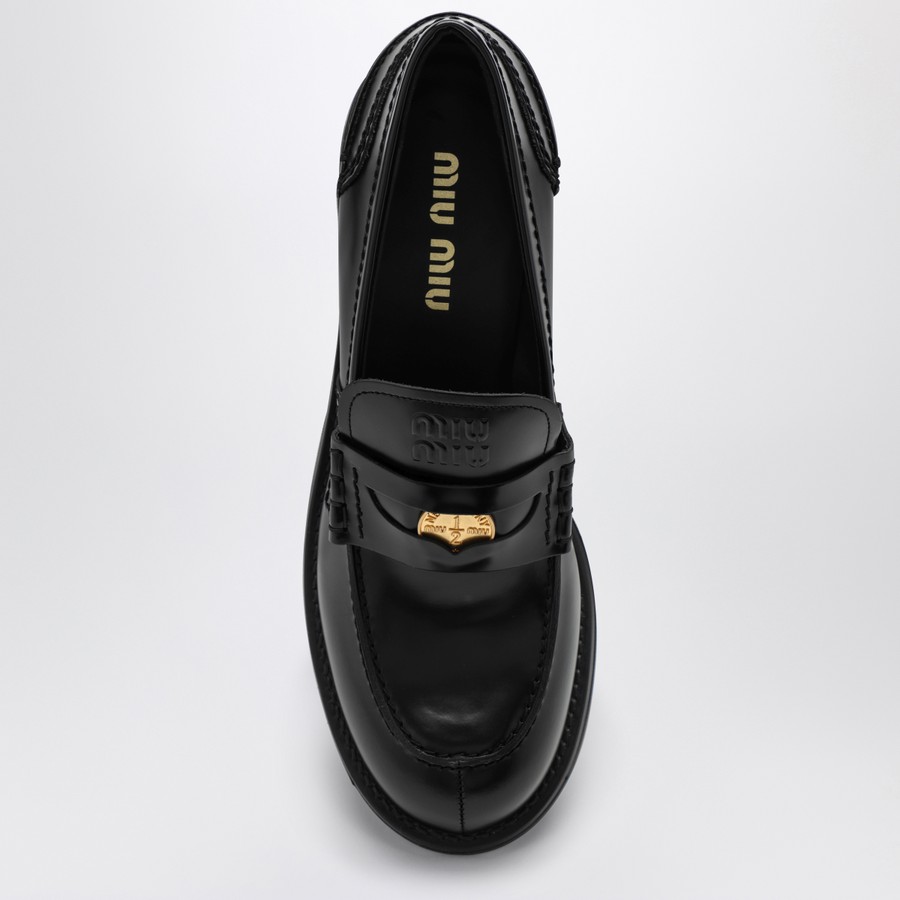 MIUMIU レザー　ローファー　Loafers PRADA New In Box! MIU MIU Patent Leather Loafers Light Pink Size